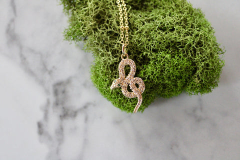 golden snake necklace