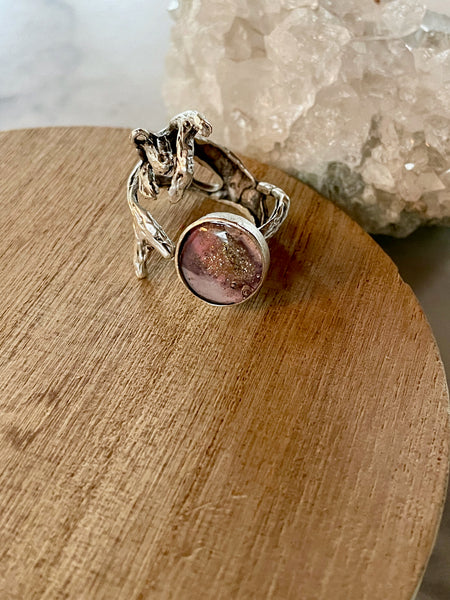 polymer clay statement ring