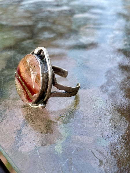 polymer clay statement ring