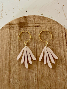 pearl white acrylic dangle earring