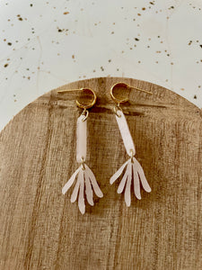 pearl white acrylic dangle earring