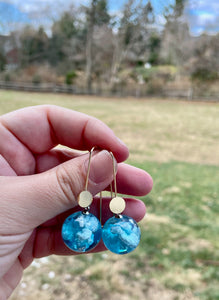 blue sky dangle earrings